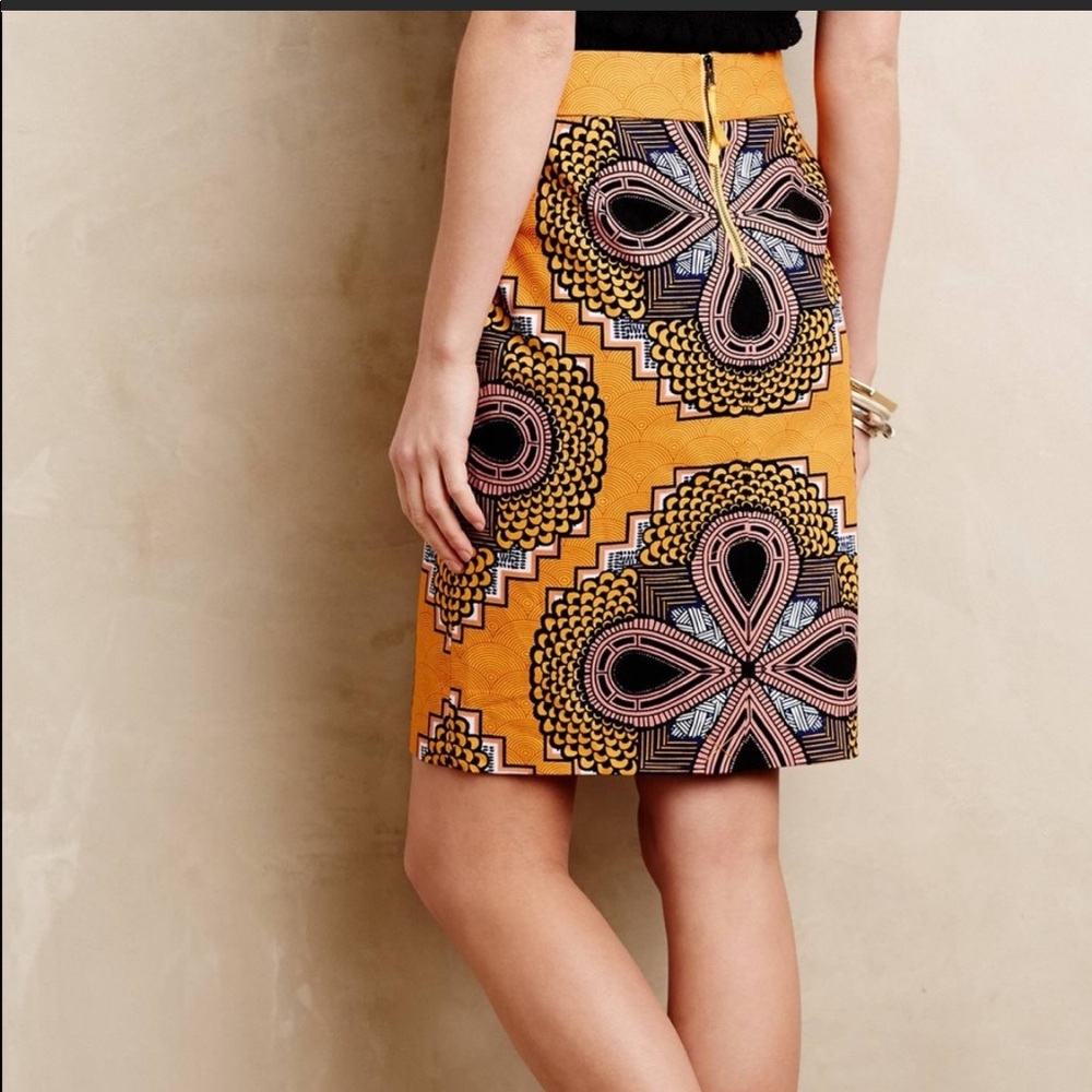 ANTHRO Maeve Clementina Pencil Skirt EUC - Picture 2 of 3